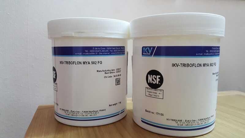 IKV Triboflon Mya 502 FG - Mỡ chịu nhiệt độ cao và không nóng chảy